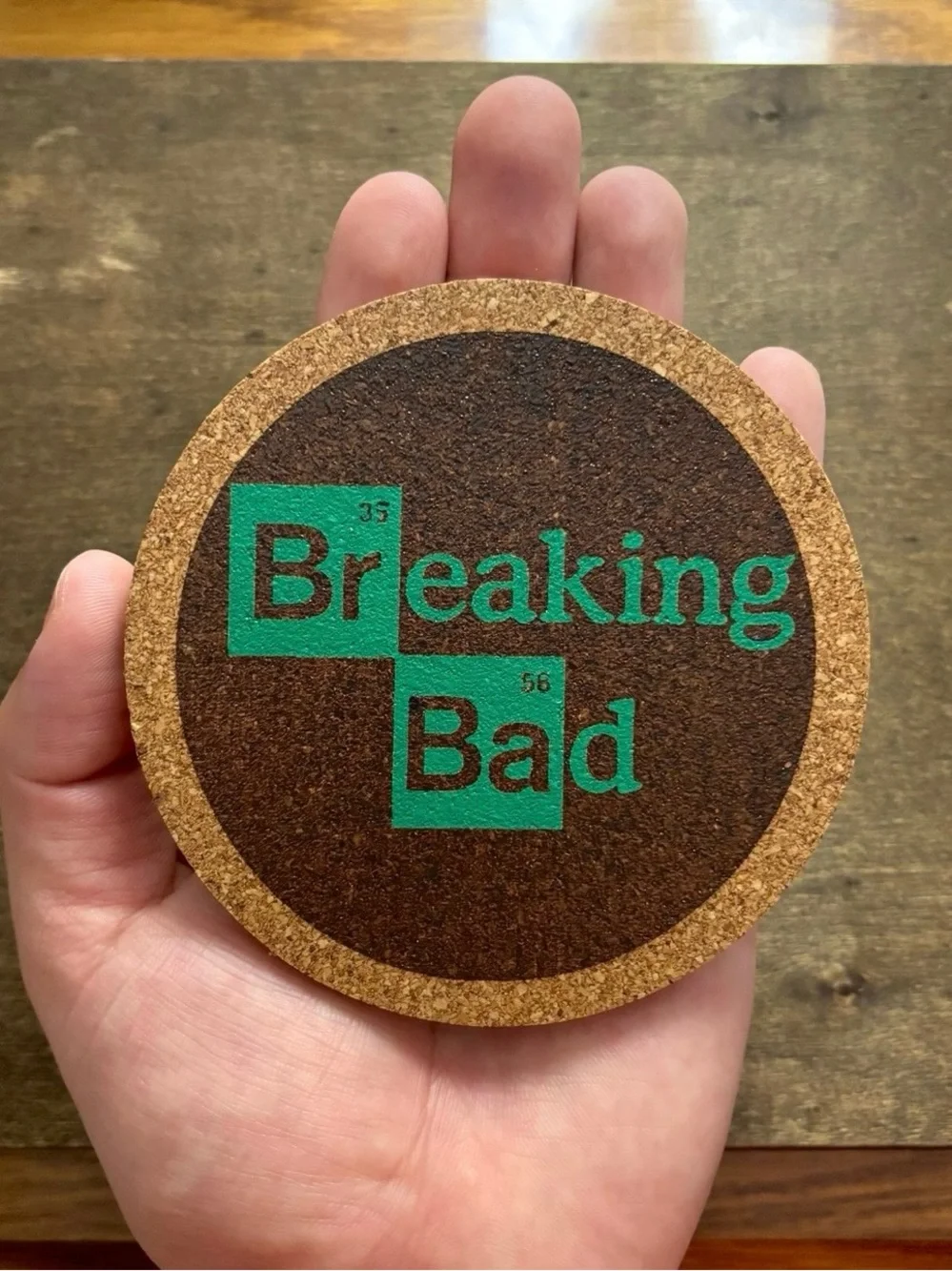 Breaking Bad Better Call Saul Painted Cork Coasters Bundle of 2